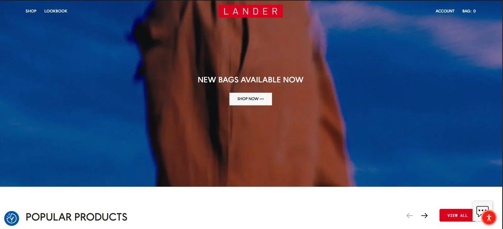 Lander website